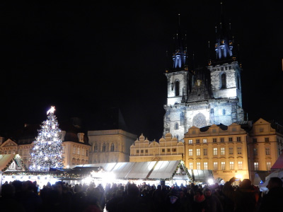 チェコ、プラハ旧市街広場のクリスマス